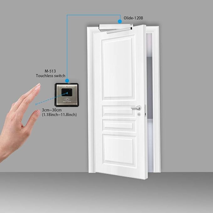 Olideauto Olide-120B Touchless Automatic Door Opener Wave Sensor Switch to (2...