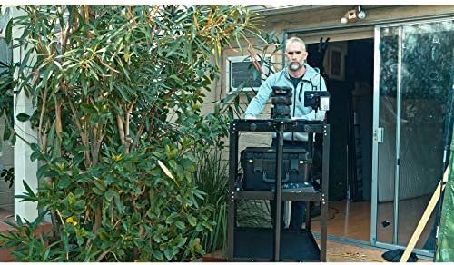 PROAIM Bowado 36" 3-Tier Video Camera Cart, 200kg/440lb, Pneumatic Wheels