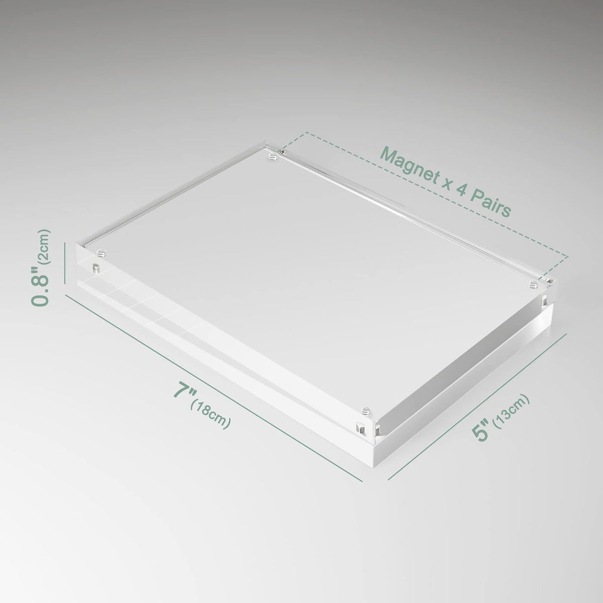 Syntrific 5x7 Acrylic Photo Frame 5Pack Premium Acrylic Photo Frame Magnetic ...