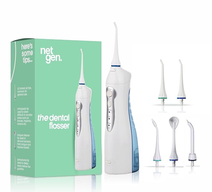 Cordless Water Dental Flosser for Teeth & Gums, Portable Electric Oral Ir...