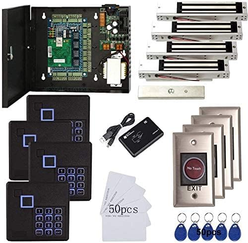 MENGQI-CONTROL 4 Doors Access Control System Infrared No Touch Exit Keypad