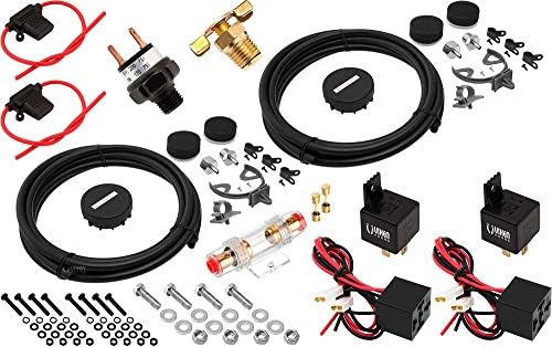 Vixen Air 12V Air Suspension Kit with 200 PSI Compressors and 4 Gallon Tank O...