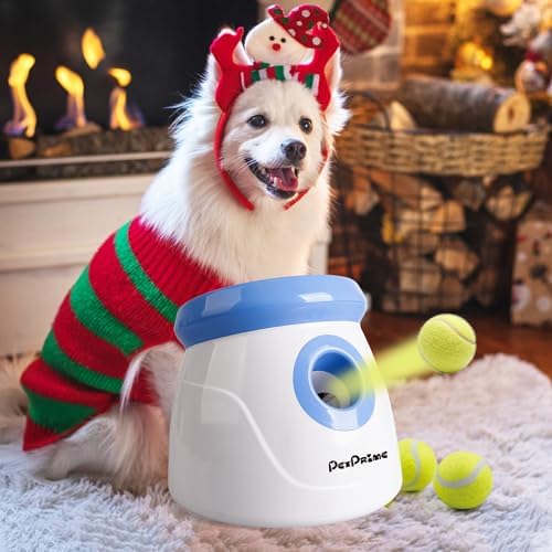 Pet Prime Automatic Dog Ball Thrower Launcher for Small and Medium Dogs, Inte...