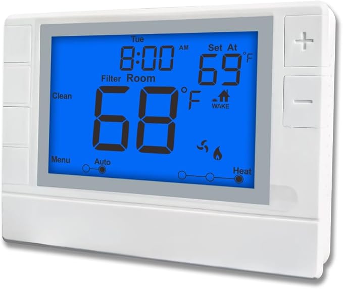 Thermostat for Home, Premium Heat Pump Room Temperature Controller,