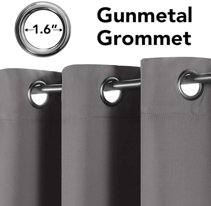 H.VERSAILTEX Three Pass Microfiber Blackout Thermal Insulated Grommet Panel (...