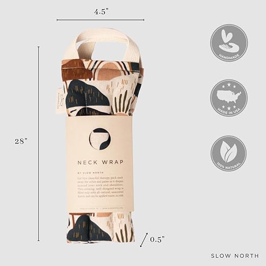 Slow North Hot & Cold Neck Shoulder Wrap: Natural Relief from Shoulder an...