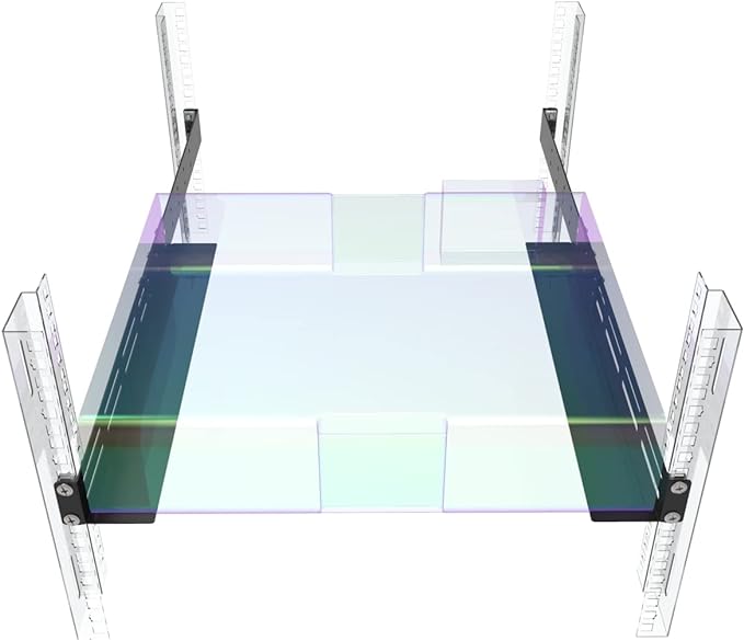 QiaoYoubang 1U Universal Rack Mount Rails- 4-Post Server Rack Shelf Rail 16-29