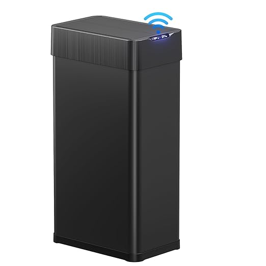 TLSUNNY 16 Gallon Automatic Trash Can, Stainless Steel Motion Sensor Garbage bin