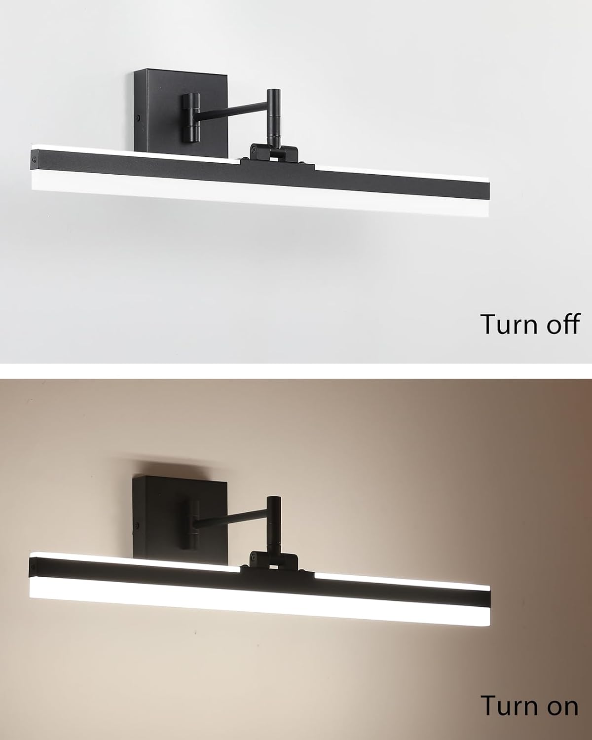 Modern LED Vanity Light,23.6‘’ Adjustable & Rotatable Bathroom Light Fixt...