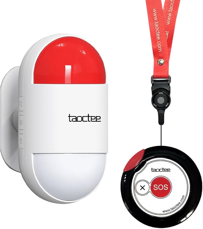 Panic Button Alarm for Security Emergency Remote Panic Alarm Siren for Home