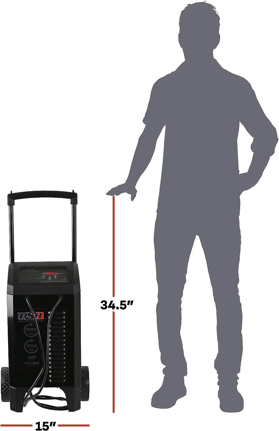 Schumacher Electric Wheeled 6A Car Battery Charger & Maintainer – DSR131