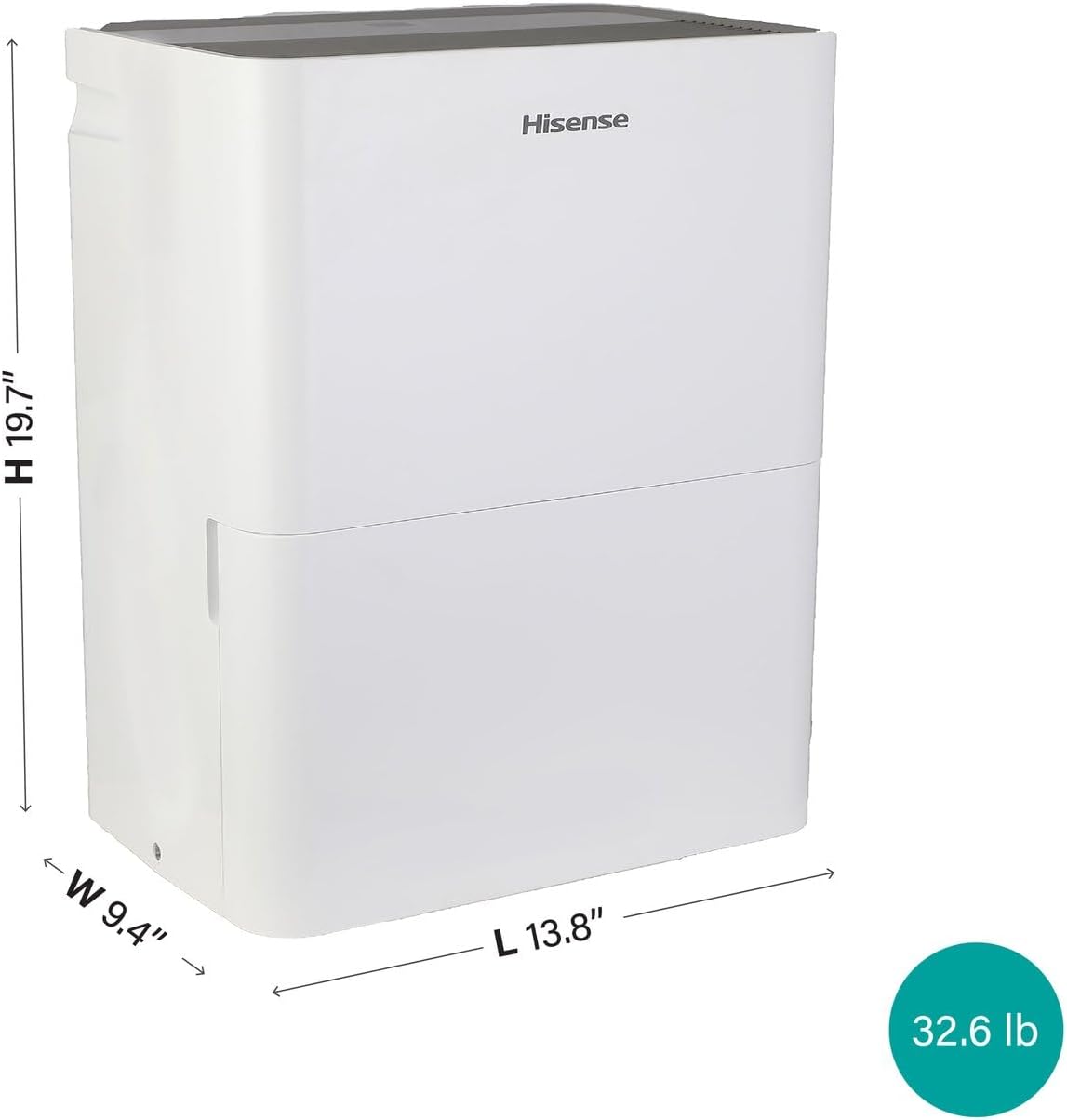 Hisense 35-Pint Compact Dehumidifier, 3500 Sq. Ft.