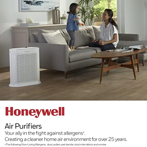 Honeywell AllergenPlus HEPA Air Purifier for Home, 2250 Ft² Rooms in 1 hour, ...