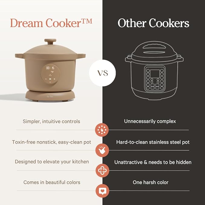 Our Place Dream Cooker | 6 Qt Ceramic Nonstick Multicooker & Pressure Cooker