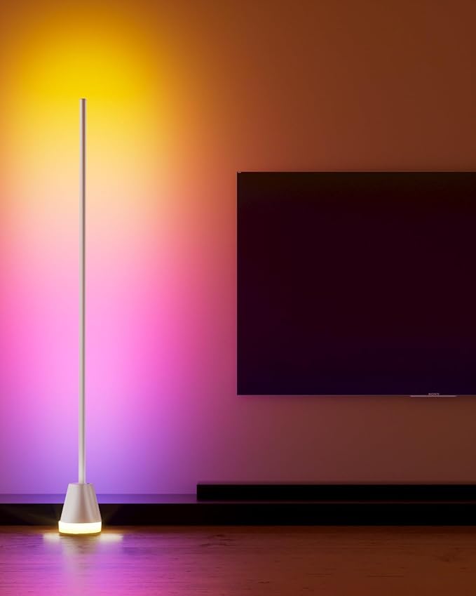 Keepsmile Smart RGB LED Corner Floor Lamp, 172 LEDs Bright Standing Lamps