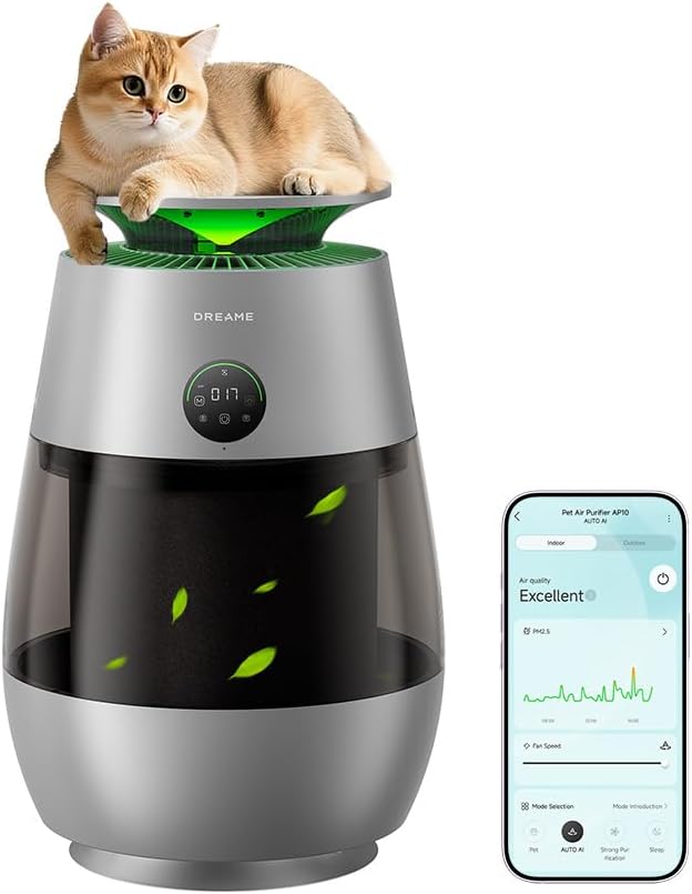 ‌Dreame Pet Air Purifier, Cleans 5, 386 ft² in One Hour, 346 ft²