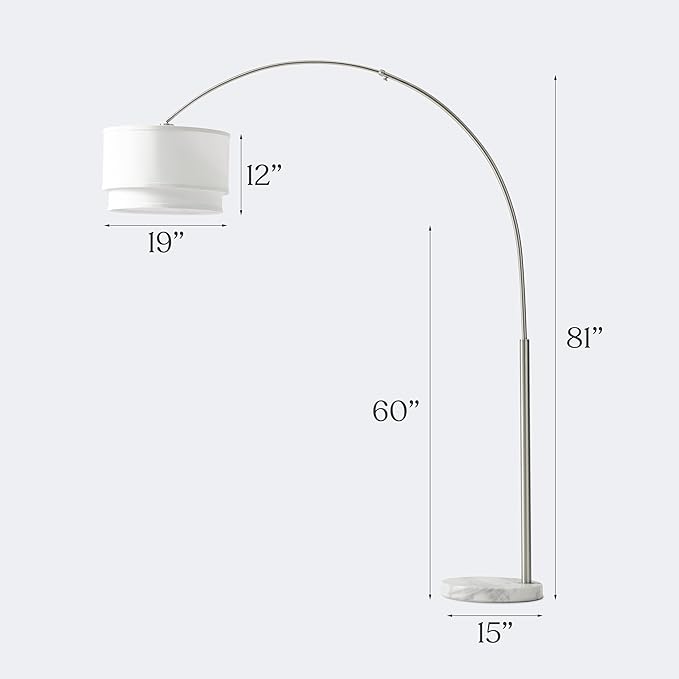 Brightech Mason Arc Floor Lamp