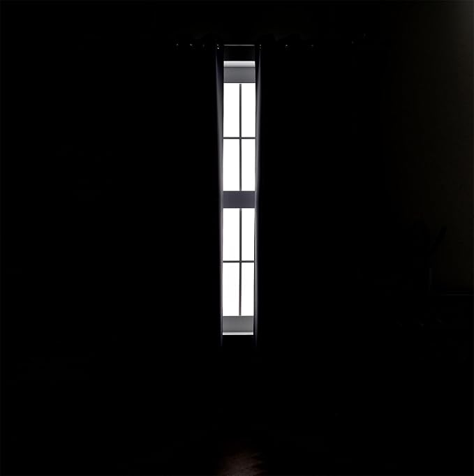 MIUCO Room Darkening Soild Grommet Blackout Curtains (Set of 2)