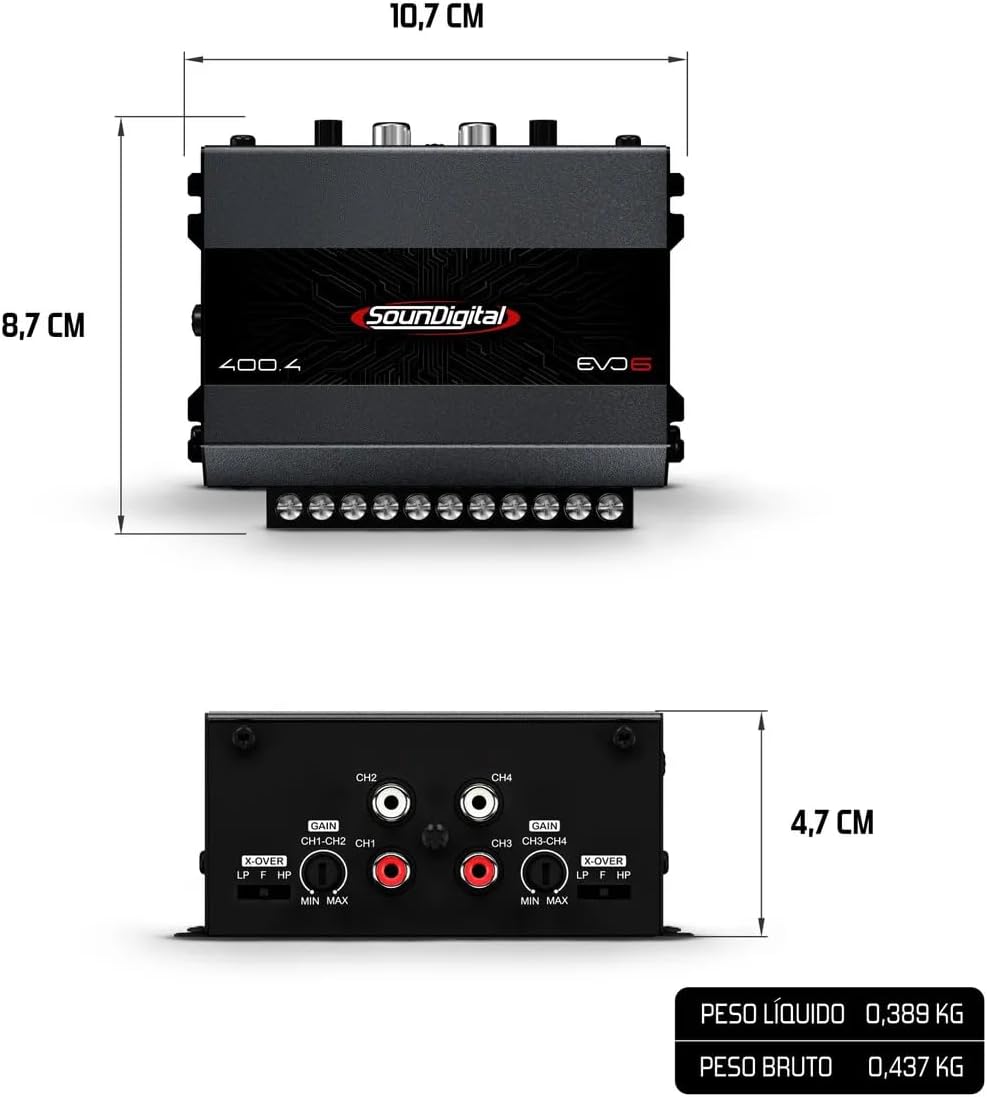 SounDigital Amplifier (400W 4 Channels)