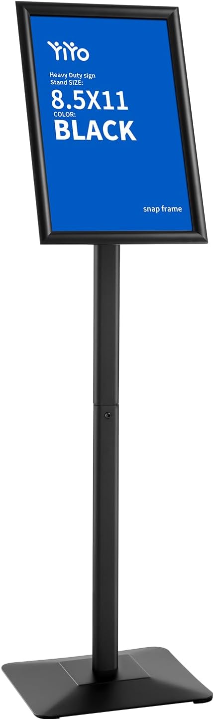 YIYO Sign Stand Poster Stand，adjustable heavy duty pedestal Sign Holder Floor
