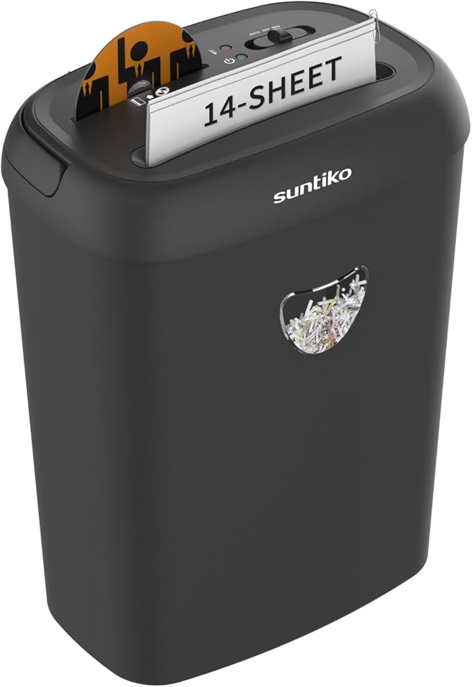 14 Sheet Cross Cut Paper Shredder