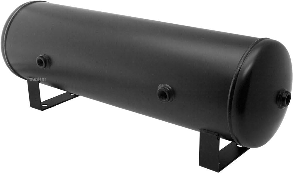 Vixen Air 4 Gallon Steel Air Tank 200 PSI, 7 Ports Kit VXT4100 For Air Suspen...