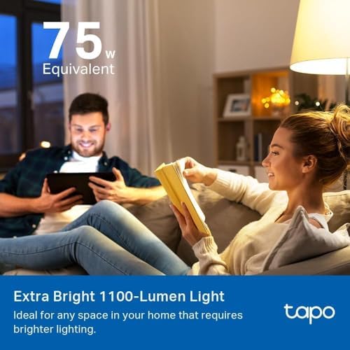 Tapo Multicolor Dimmable Smart Light Bulbs, L535E(4-Pack), A19 E26, 1100LM