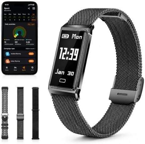 Fitness Tracker with Heart Rate & Sleep Tracking