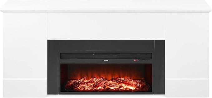 VEVOR 75-Inch Freestanding Fireplace, 1500W 5120 BTU Electric Fireplace Heater