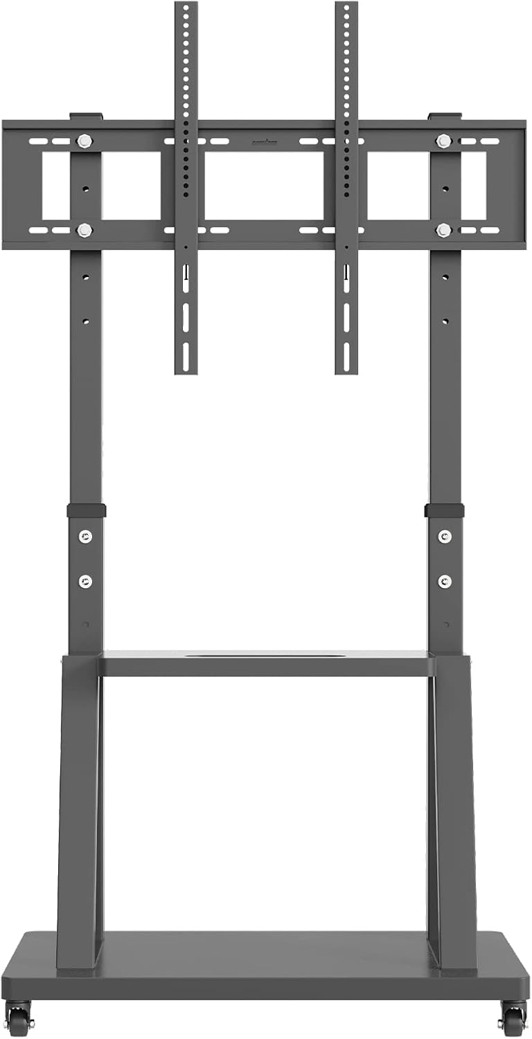 unho Tall Mobile TV Stand: Floor TV Mount Stand Height Adjustable