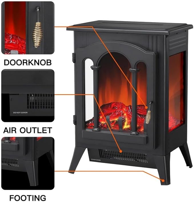 Electric Fireplace Stove Heater
