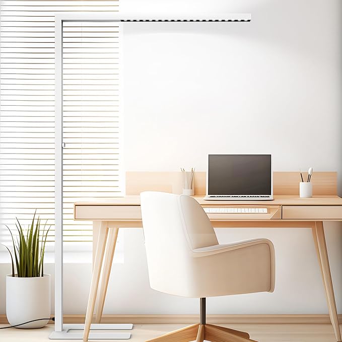 STERREN 77" LED Floor Lamp for Office, 7350LM Dimmable Eye-Care Standing...