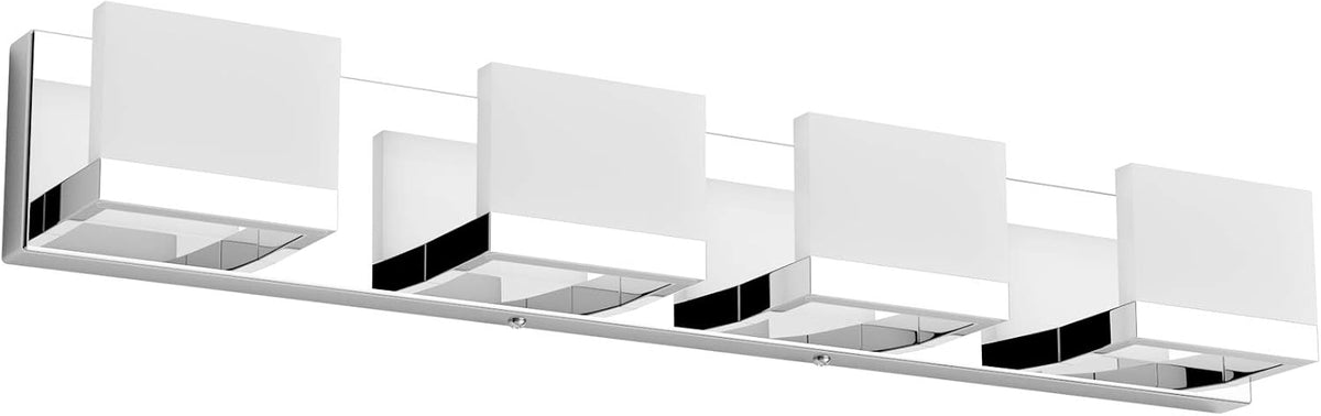 Tipace 4 Lights LED Modern Vanity Light Chrome Bathroom Lighting Fixture Up a...