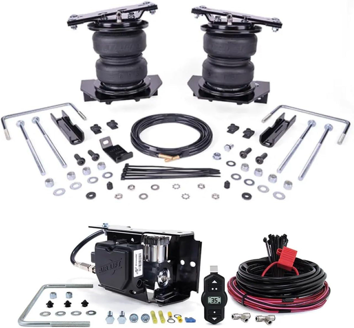 Air Lift LoadLifter 5000 Ultimate Air Spring Kit with WirelessONE & EZ Mo...