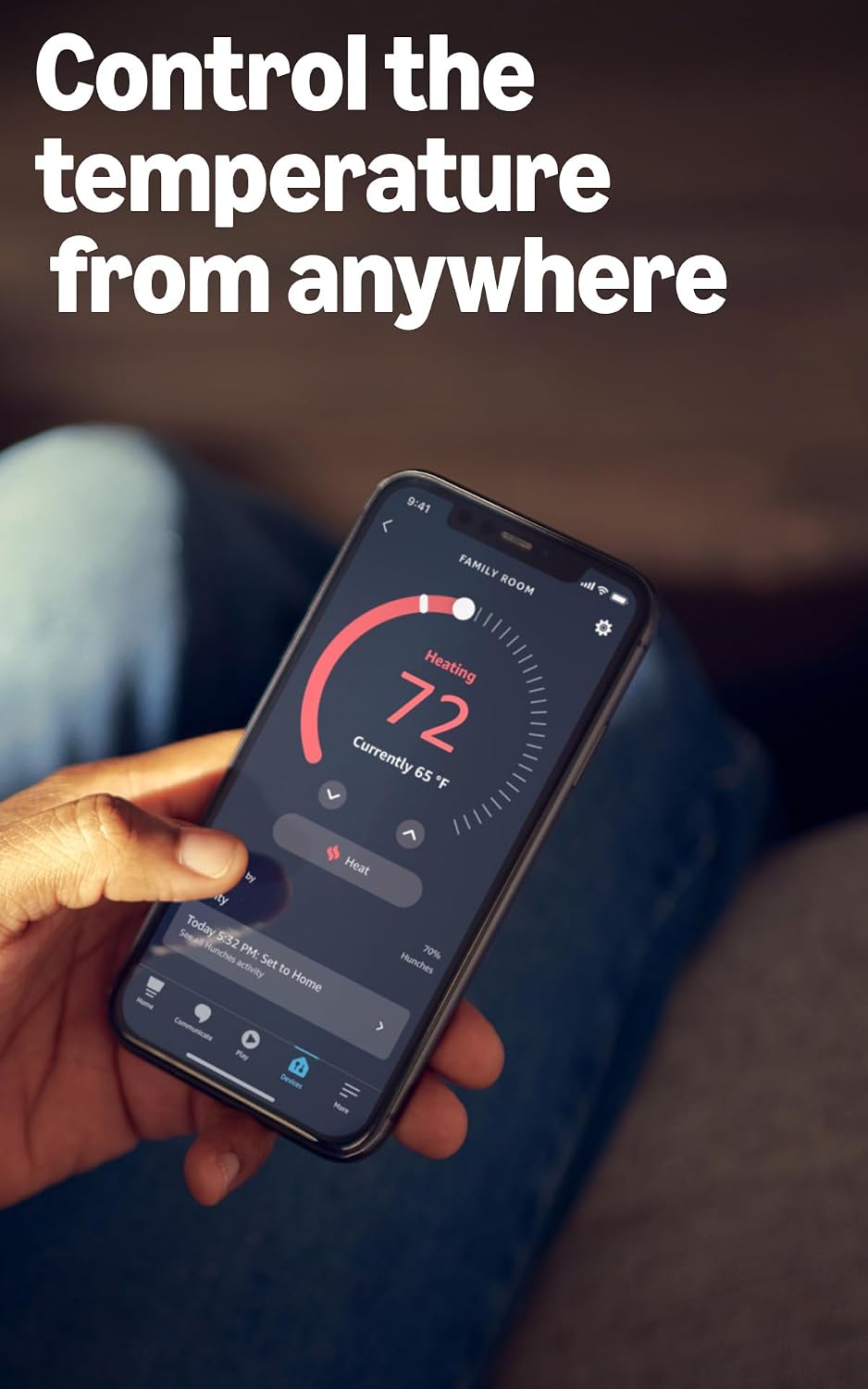 Amazon Smart Thermostat, Save money and energy, Works with Alexa and Ring