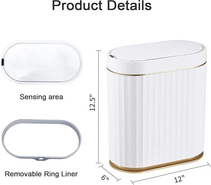 ELPHECO Automatic Motion Sensor Trash Can