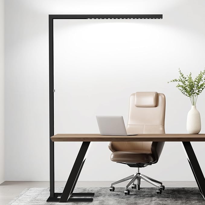 STERREN 77" LED Floor Lamp, 7350LM Dimmable Eye-Care Standing Piano Lamp