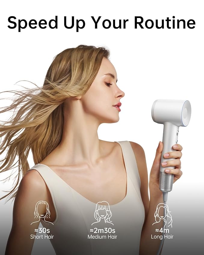Laifen Swift Hair Dryer, High Speed 200M Ionic Blow Dryer