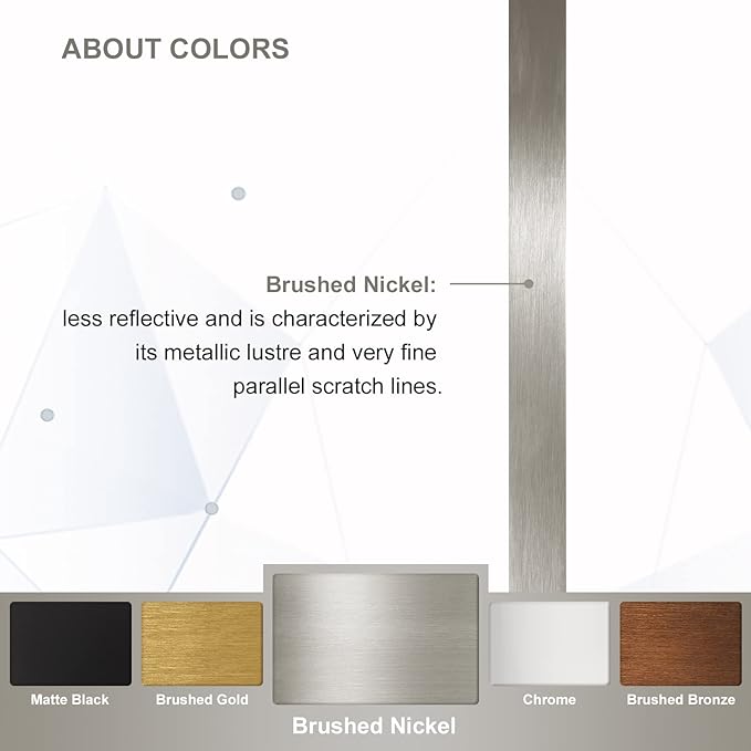 ANDY STAR 36”x48”Brushed Nickel Mirror