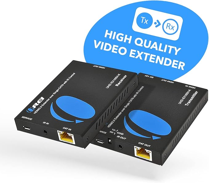 OREI HDMI Extender UltraHD Over Single Cat6/Cat7 Cable 4K @ 60Hz