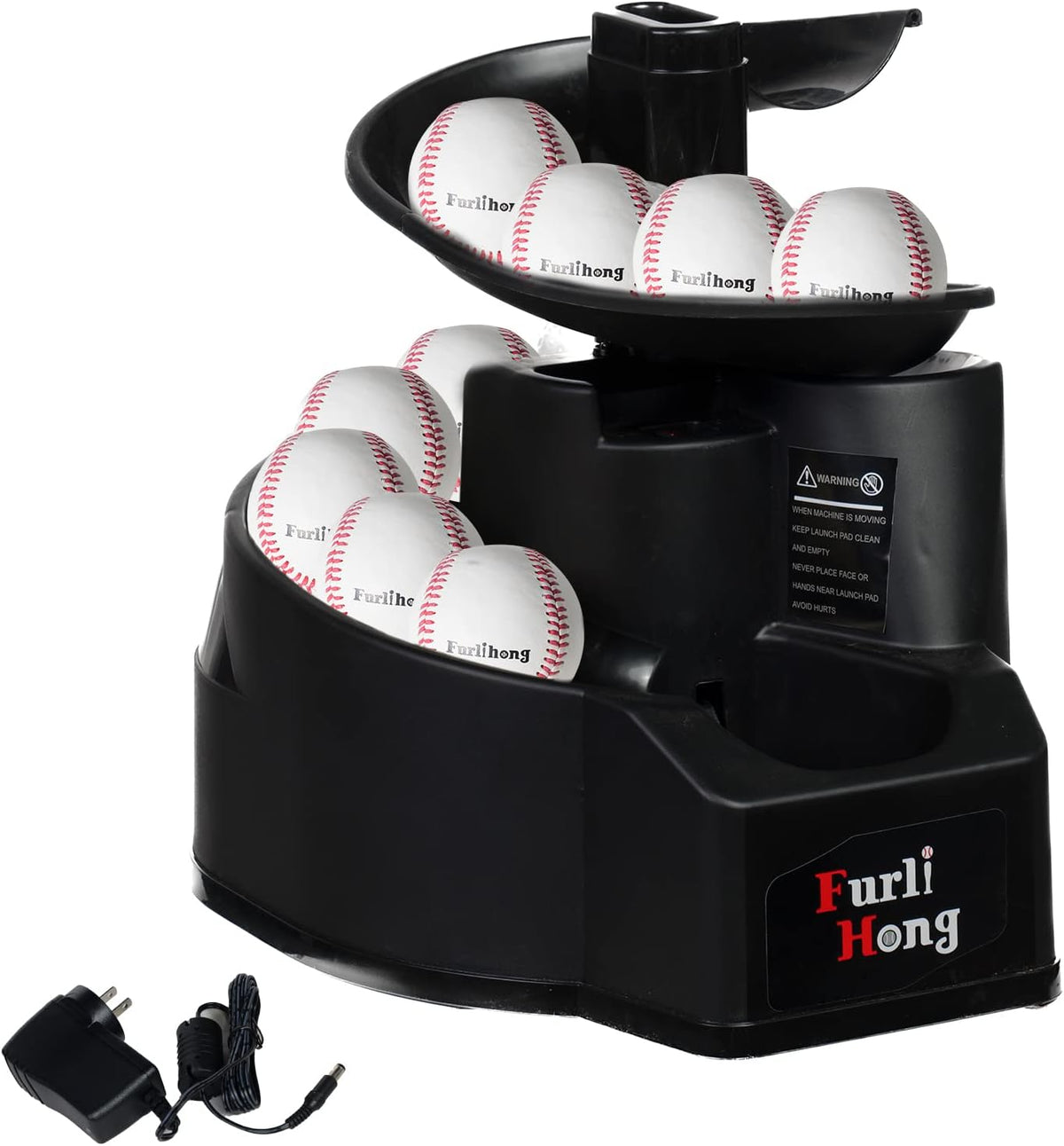 Furlihong 6902BHA Rechargeable Baseball/Softball Toss Machine