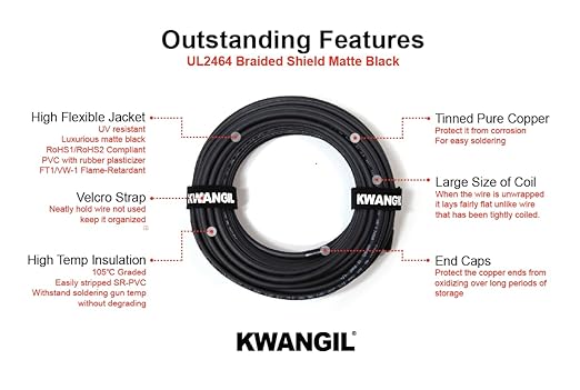 KWANGIL 12C 24AWG AMSB Shielded Cable Wire