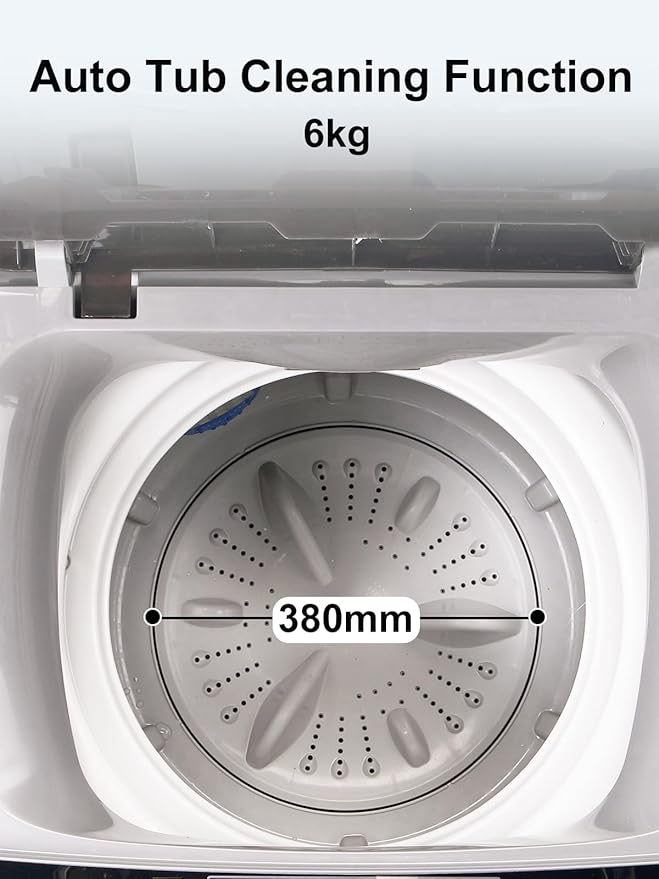 17.7 lbs Small Compact Portable Full-Automatic Washing Machine 10 Wash Program