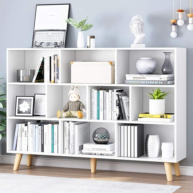 IOTXY Wooden Open Shelf Bookcase