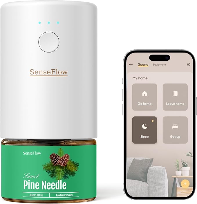 SF101S Pro Smart Waterless Essential Oil Diffuser, Plug in Aromatherapy