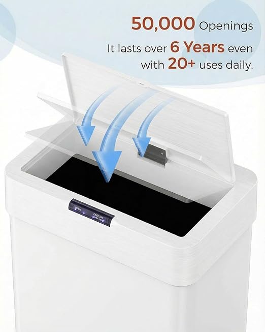 TLSUNNY 16 Gallon Motion Sensor Trash Can, Touchless Automatic Garbage Can