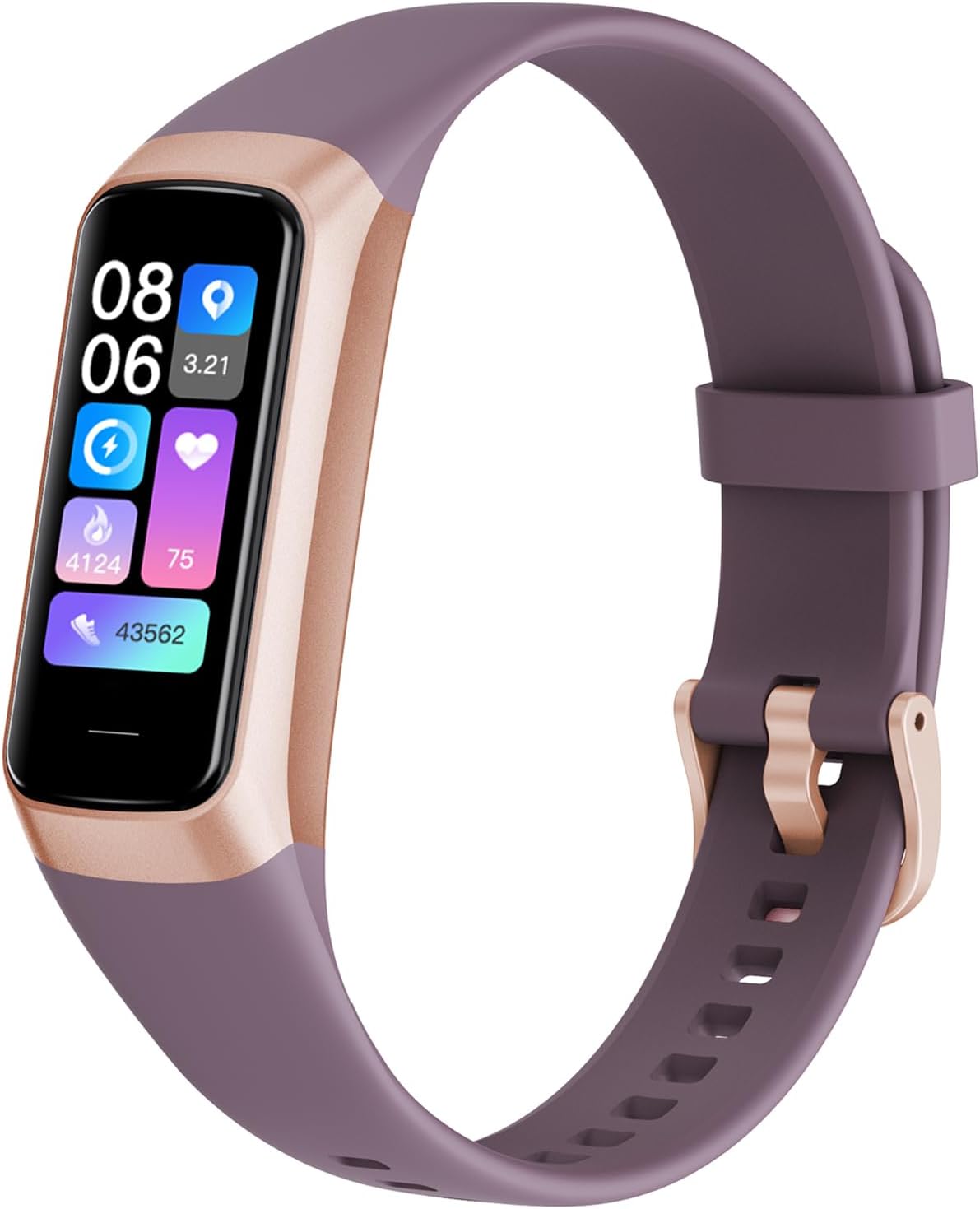 Fitness Tracker with Step Counter/Calories/Stopwatch 1.10" AMOLED Display
