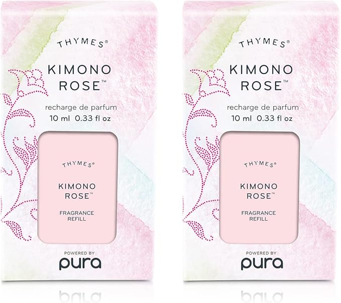 Thymes Kimono Rose Pura Smart Home Plug-in Diffuser Refills (Pack of 2)