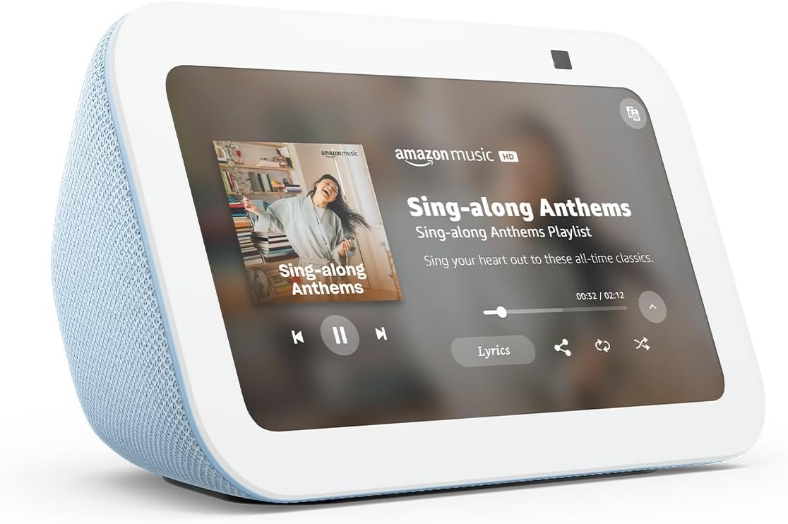 Like-New Amazon Echo Show 5 (newest model), Smart display, Designed for Alexa...