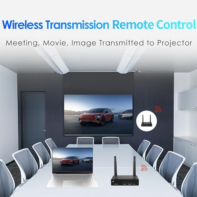 EXVIST 100M 1080P 60FPS Wireless HDMI Extender 1x Receiver Only, IR Support
